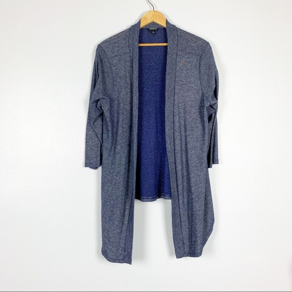 torrid Sweaters - Torrid | Draped Open Front Cardigan Sweater Blue 1